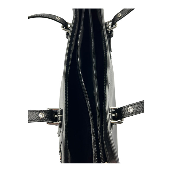 Michael Kors Large Black Leather Voyager Tote NWOT - Picture 7 of 10